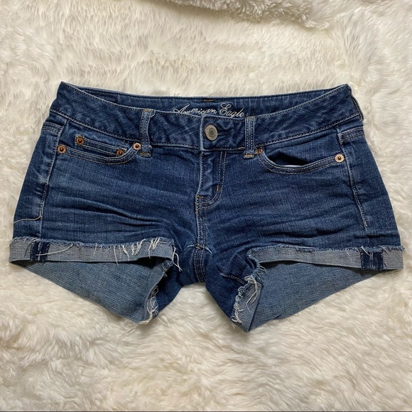 American Eagle Jeans Shorts Size 0 - Picture 1 of 5